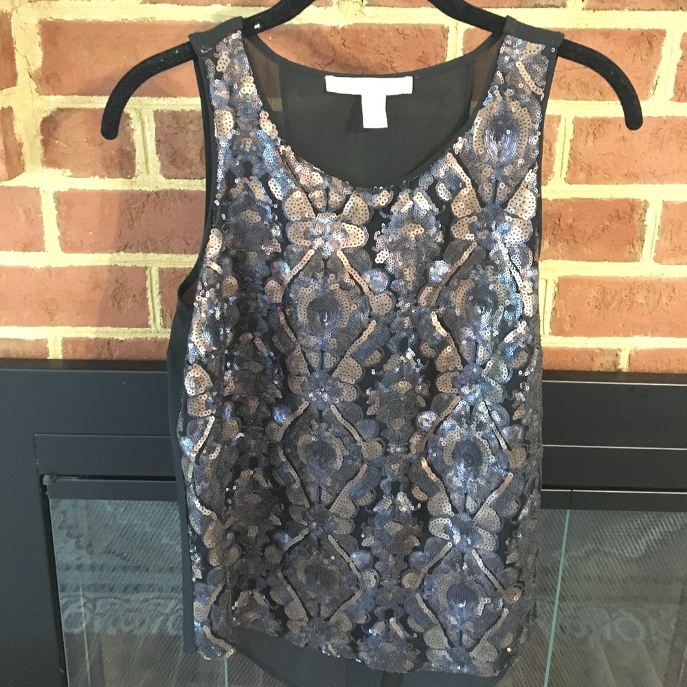 Metallic Sequin Top
